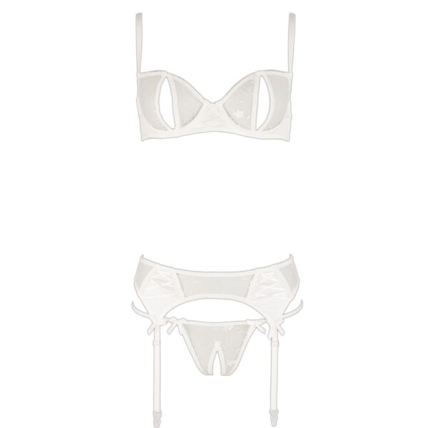 Cottelli Delicate Bra Set White Size: 34B-S - Image 3