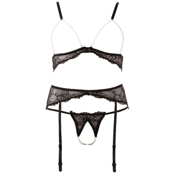 Abierta Fina Pearl Bra Suspender And String Size: Small - Image 3