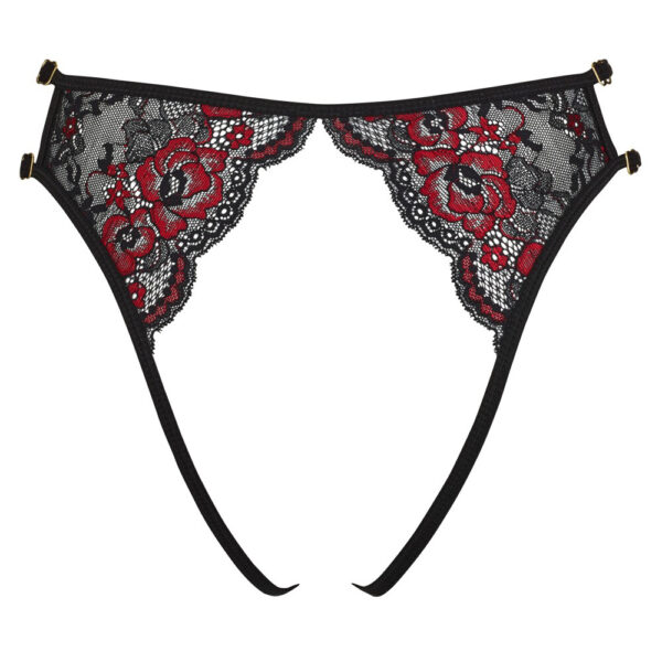 Cottelli Adjustable Lacey Crotchless Brief - Image 3