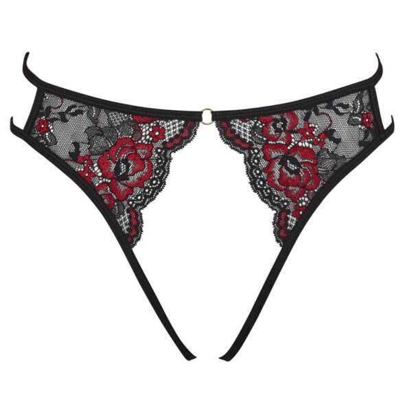 Cottelli Adjustable Lacey Crotchless Brief - Image 2