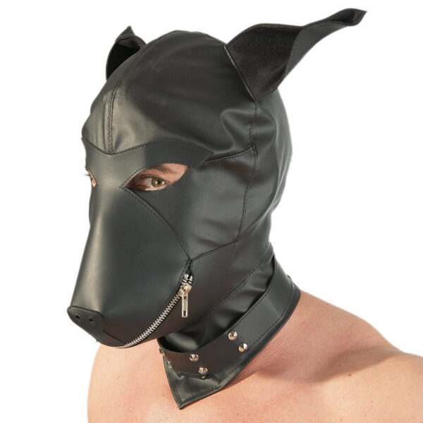 Imitation Leather Dog Mask - Image 2