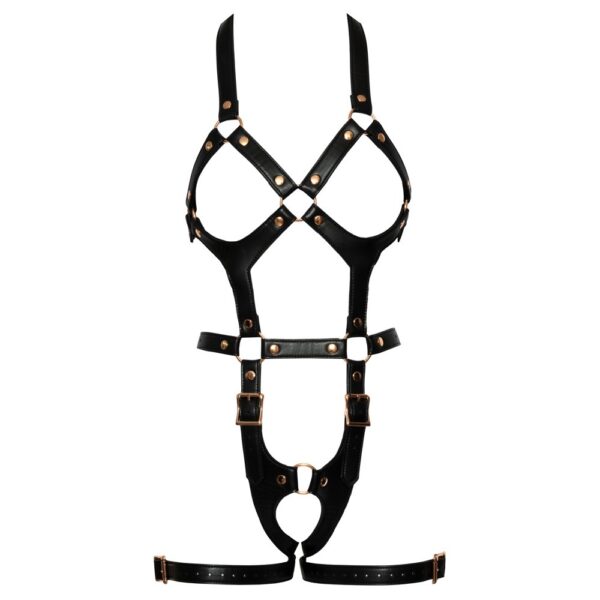 Bad Kitty Leather Look Body Harness Size: L-XL - Image 3