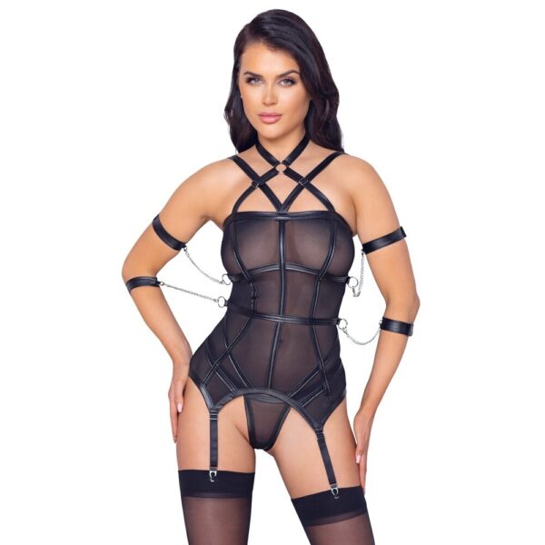 Cottelli Bondage Basque And String Size: Medium