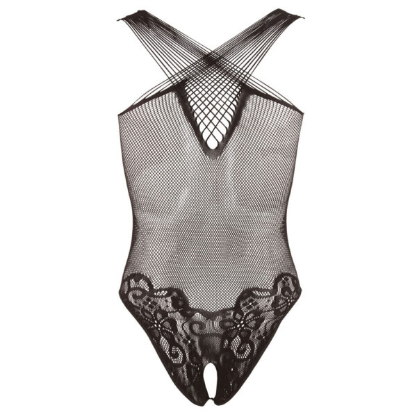 NOXQSE Lace Body Suit With Open Crotch - Image 4