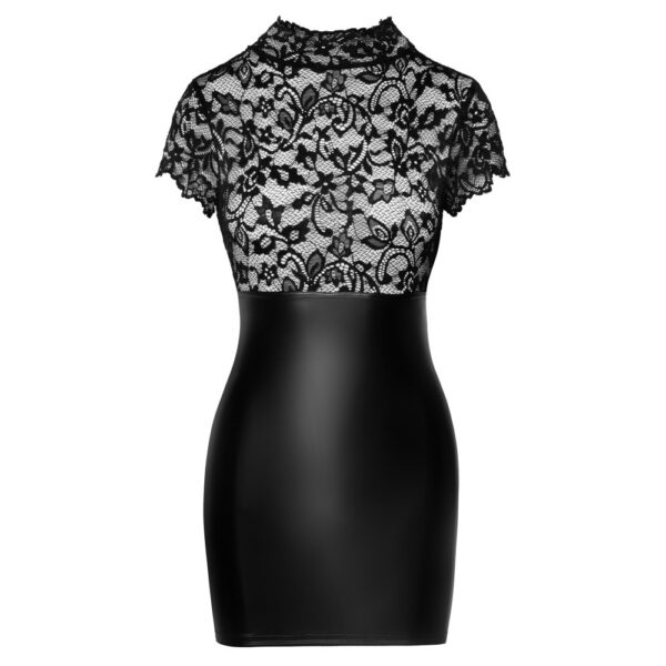 Noir Lace Mini Dress Size: Large - Image 4