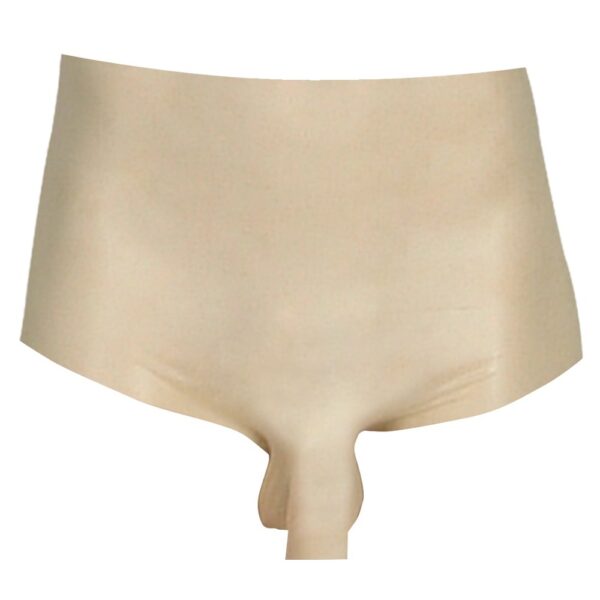 LateX Boxers With Penis Sleeve Clear Size: L-XL - Image 3