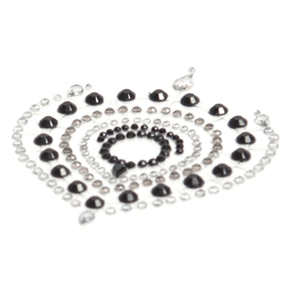 Bijoux Indiscrets Flamboyant Rhinestone Jewellery Black Silver - Image 4