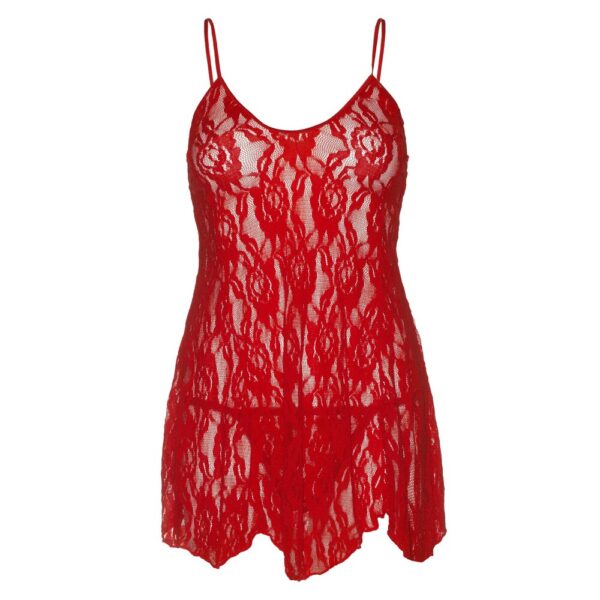 Leg Avenue Rose Lace Flair Chemise Red UK 14 to 18 - Image 2