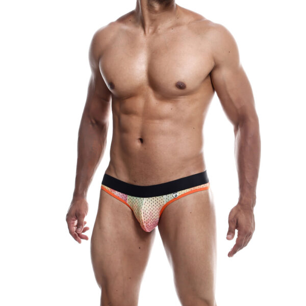 Male Basics Aero Jock Orange Size: Small