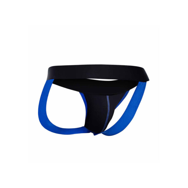 Male Basics Neon Jock Blue Size: Large - Image 4