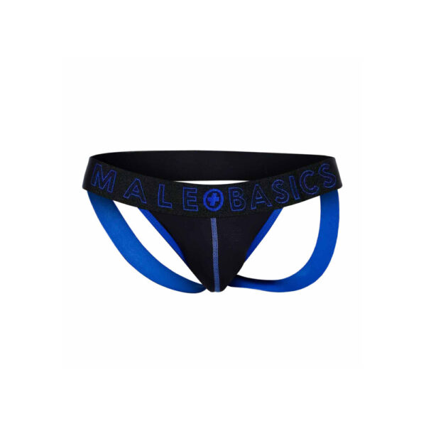 Male Basics Neon Jock Blue Size: Large - Image 3