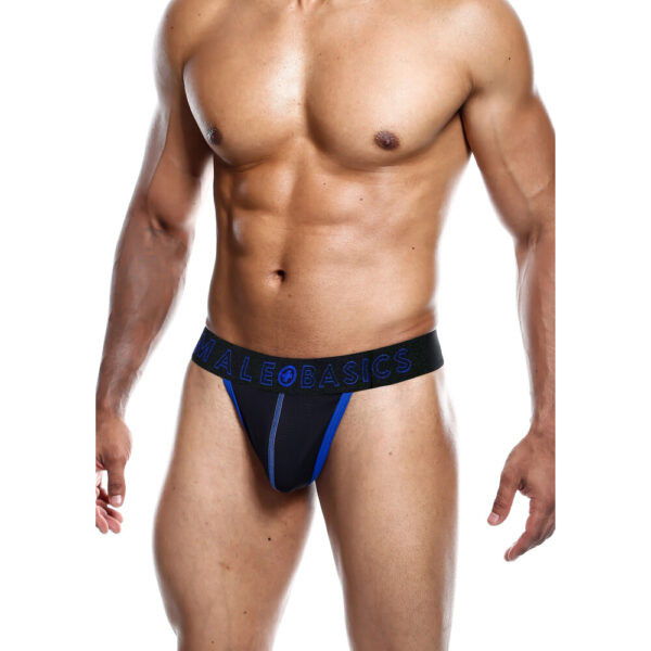 Male Basics Neon Thong Blue Size: Large