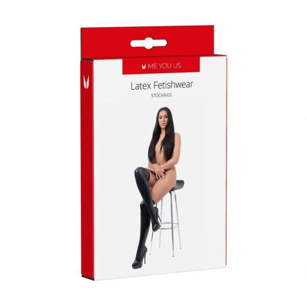 Me You Us Latex Fetishwear Stockings Size: Medium - Image 2