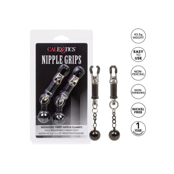 Nipple Grips Weighted Twist Nipple Clamps - Image 4