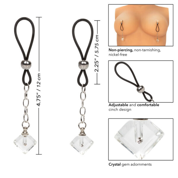 Nipple Play Non-Piercing Nipple Jewellery Crystal Gem - Image 4