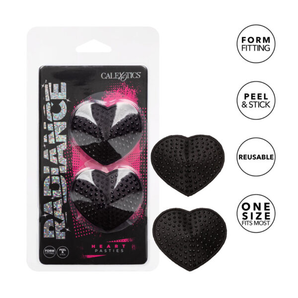 Radiance Black Heart Pasties - Image 4