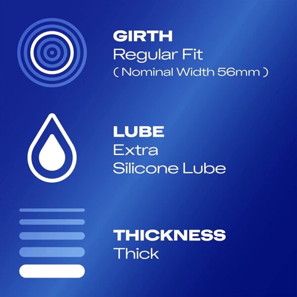 Durex Extra Safe Regular Fit Condoms 6 Pack - Image 3