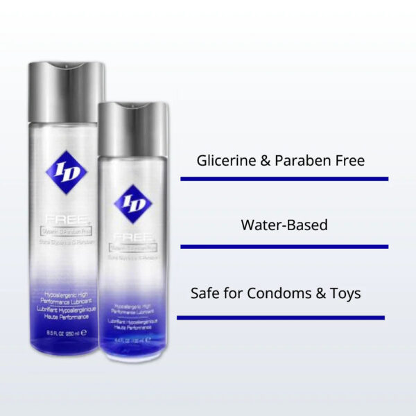 ID Free Hypoallergenic Waterbased Lubricant 30ml - Image 2