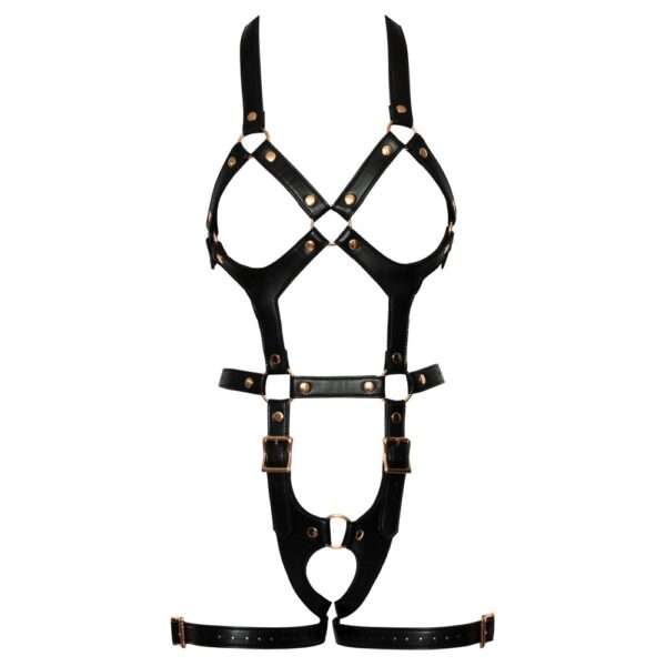 Bad Kitty Leather Look Body Harness Size: S-M - Image 3